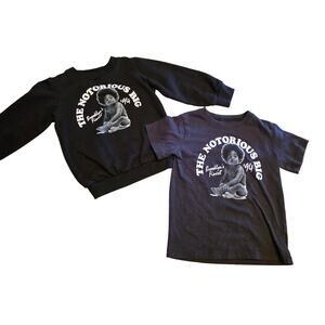 Notorious B.I.G. Kids 5T Bundle – Sweatshirt & T-Shirt Hip Hop Graphic Set